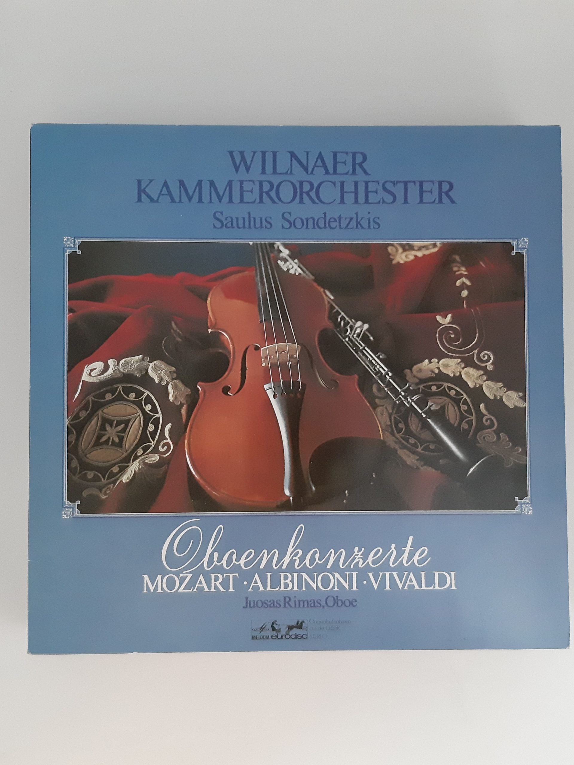 LP Schallplatte Vinyl LP Oboenkonzerte Wilnaer Kammerorchester Saulus Sondetzkis - Mozart, Albioni, Vivaldi Eurodisc