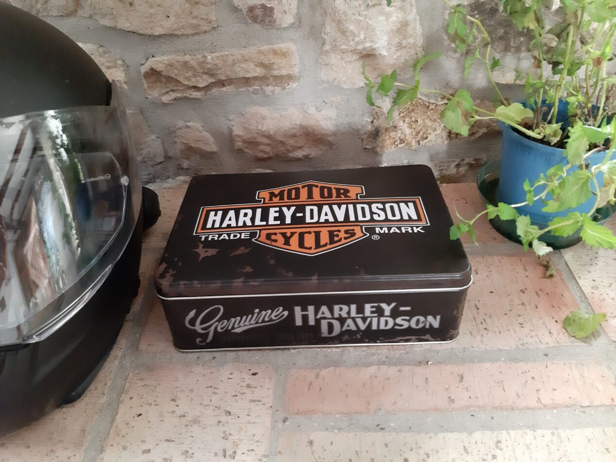 Vorratsdose Blechdose flach Harley-Davidson - Genuine 2,5 L (Nostalgic Art)