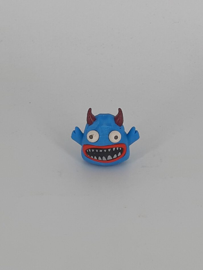 Radierer Glubschaugen-Monster blau