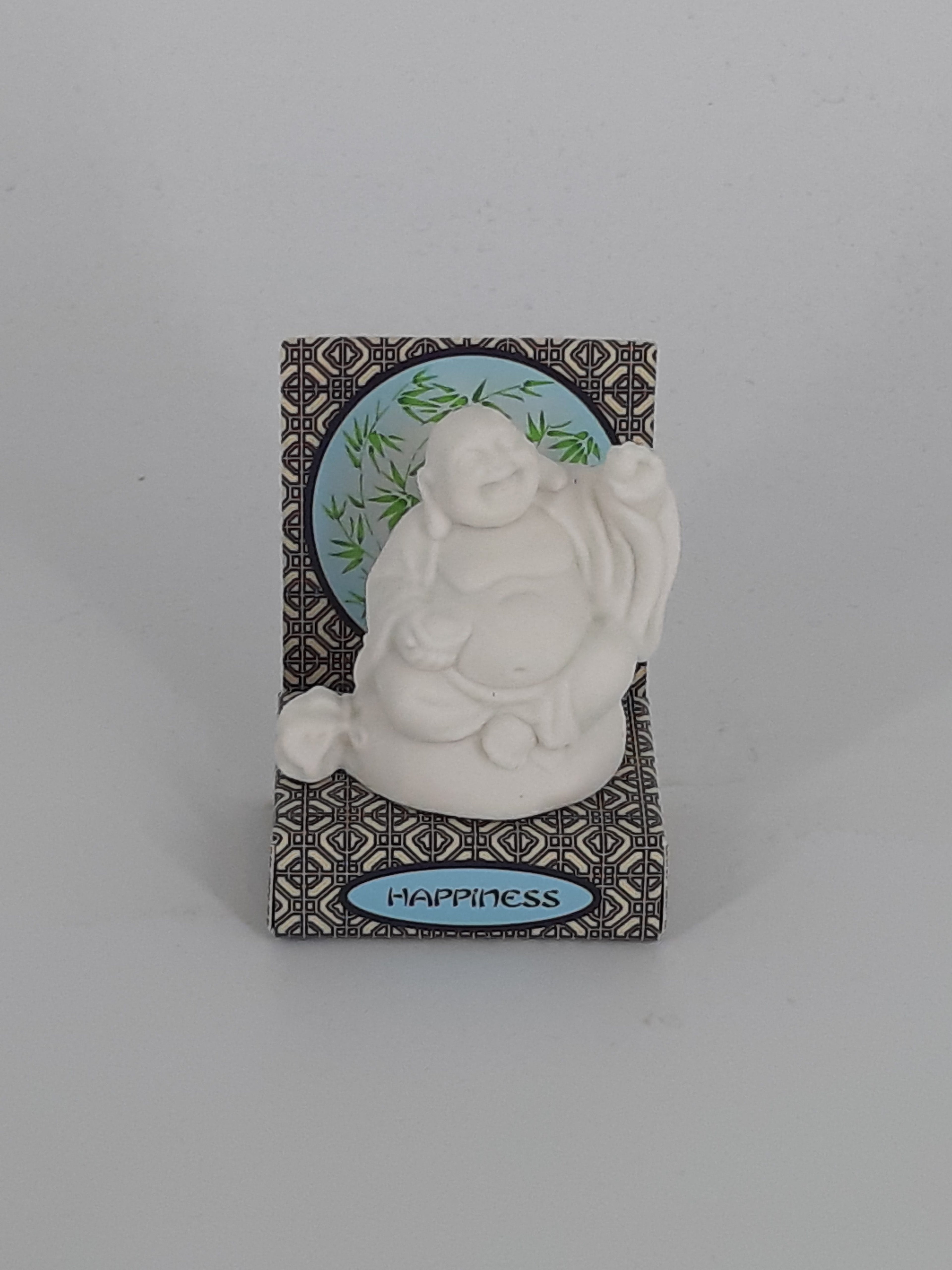Radierer Buddha weiß Happiness