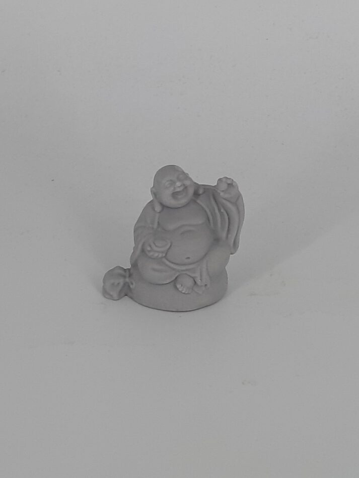 Radierer Buddha grau Happiness