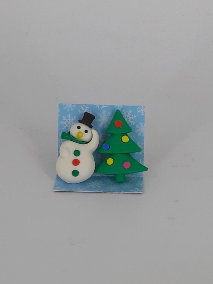 Radierer Schneemann + Weihnachtsbaum