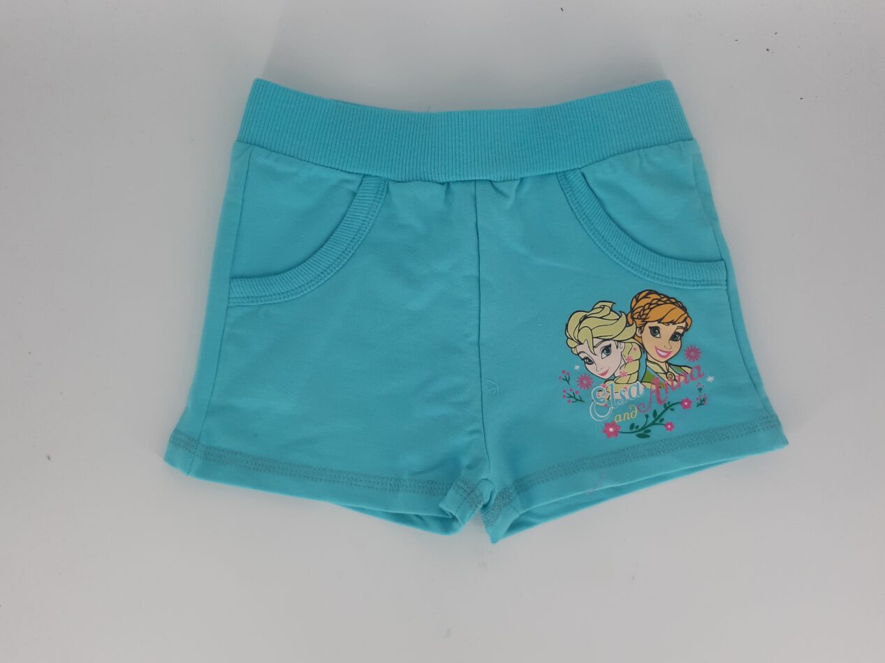 Shorts Kurze Hose Pants Eiskönigin Frozen Motiv Anna & Elsa Größe 128 8 Jahre neu
