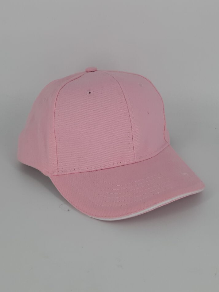 Damen Erwachsene Kappe Cap – in rosa Universalgröße verstellbar Baumwolle 100 %