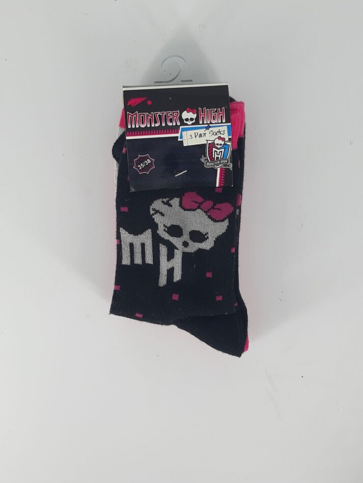 Kinder Socken – 3er Pack Monster High Größe 35 - 38