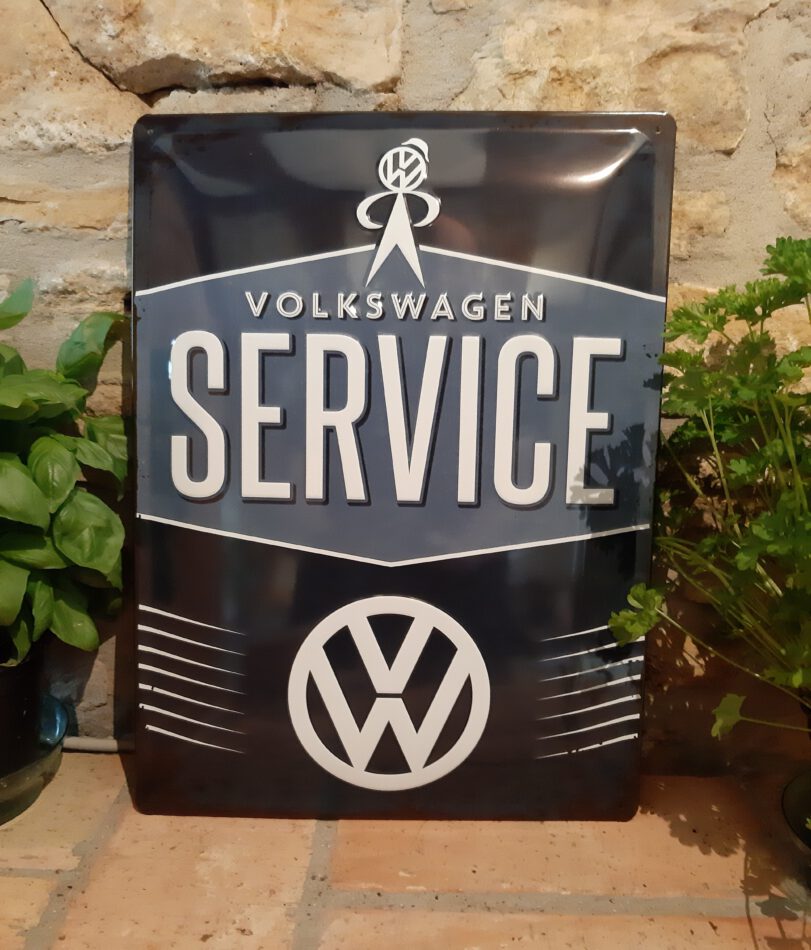 Blechschild VW Volkswagen - Service (30 x 40 cm) (Nostalgic Art)