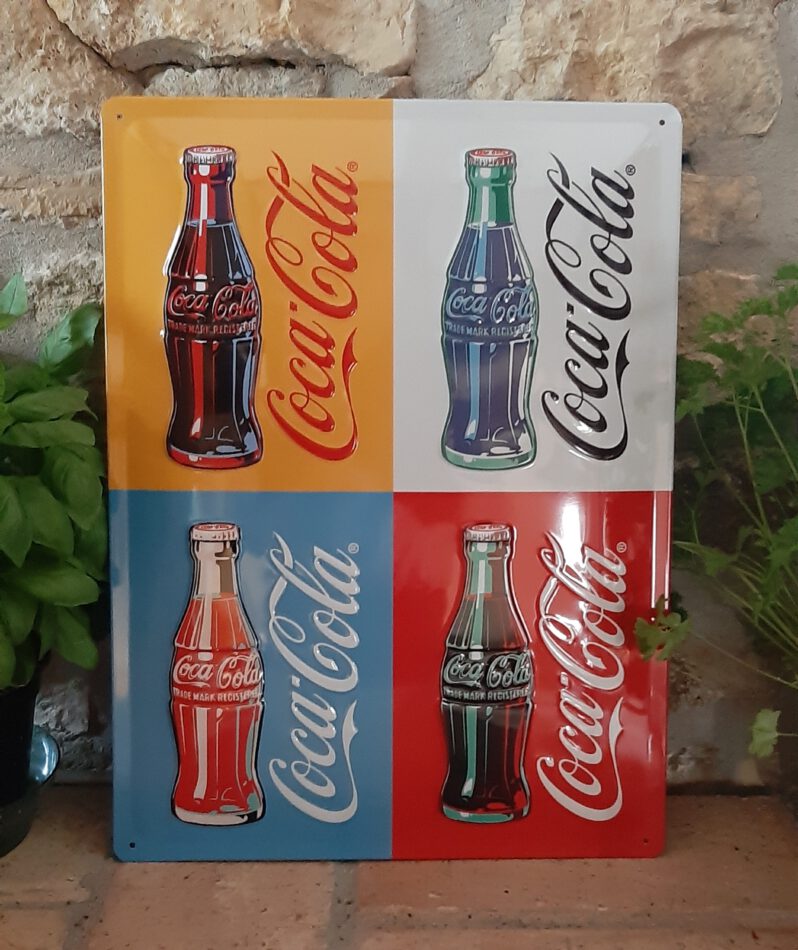 Blechschild Coca Cola - Pop Art (30 x 40 cm) (Nostalgic Art)