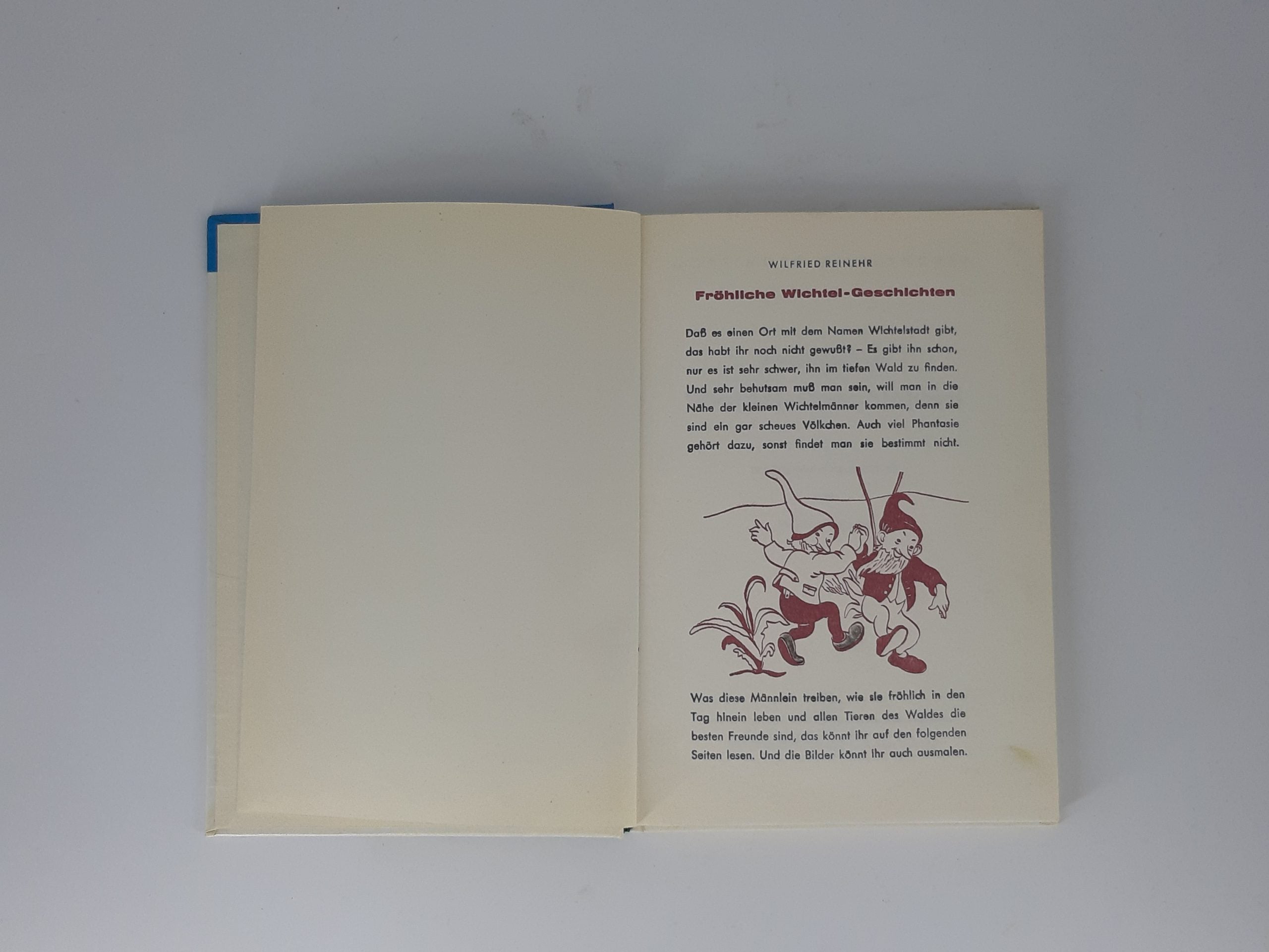 Kinderbuch GJB Göttinger Bild-Bücher Wilfried Reinehr Fröhliche Wichtelgeschichten 1968