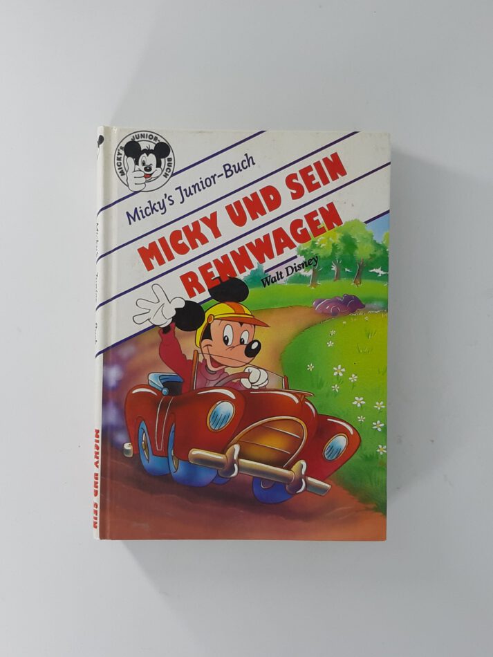 Kinderbuch Micky's Junior-Buchclub Walt Disney Micky und sein Rennwagen Horizont Verlag 1992