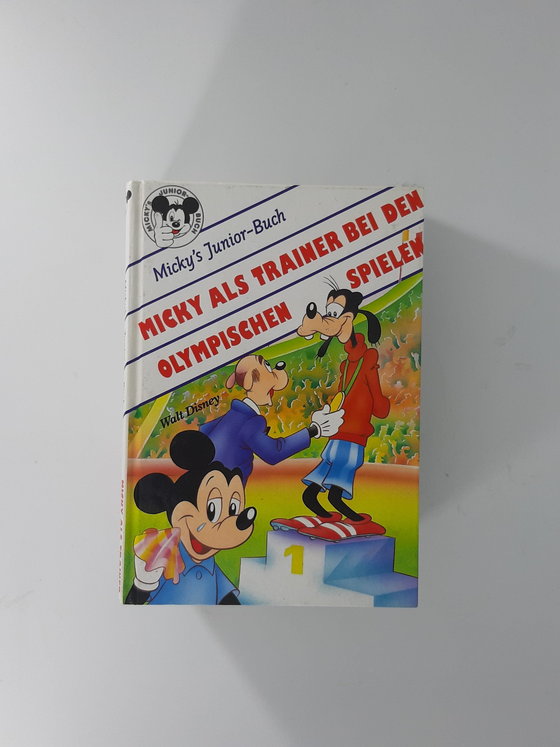 Kinderbuch Micky's Junior-Buchclub Walt Disney Micky als Trainer bei den olympischen Spielen 1992