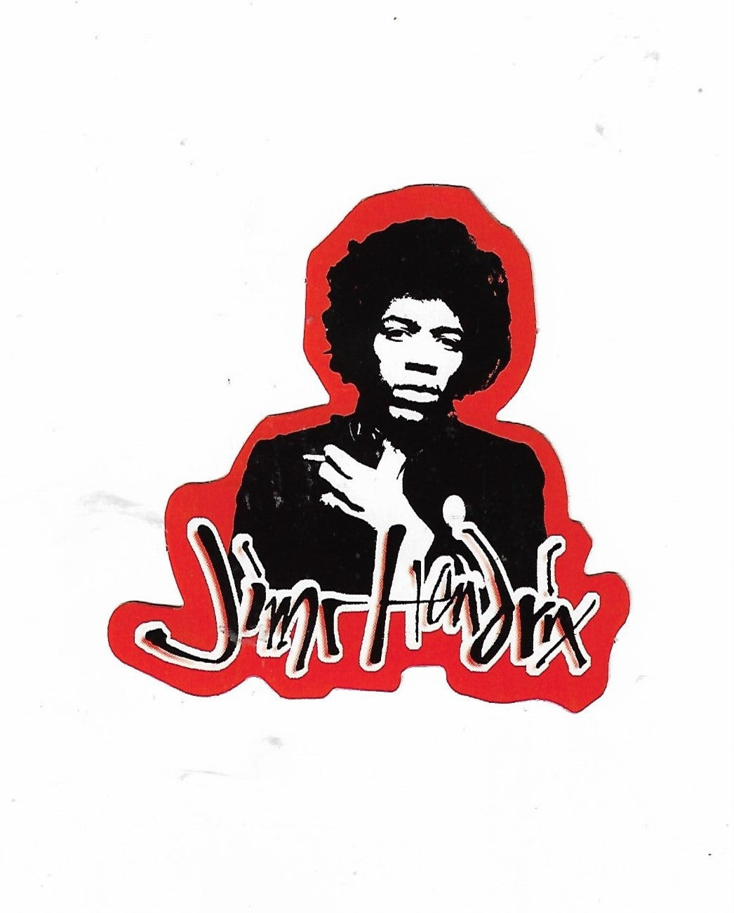 Dies & Das Aufkleber Jimi Hendrix  9 cm x 9 cm