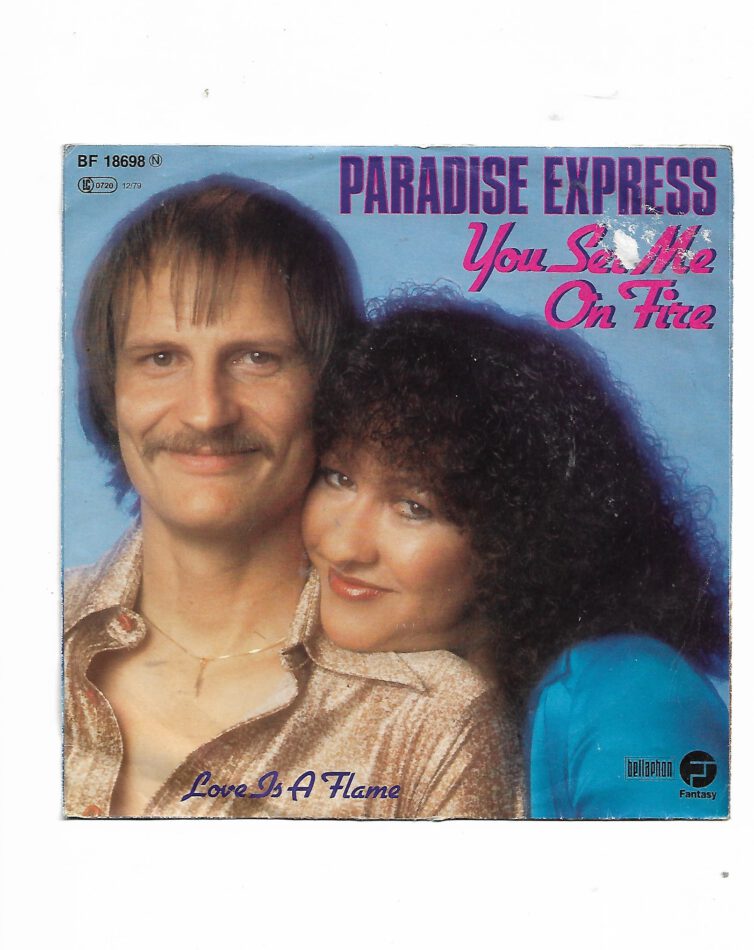 Flohmarkt Vinyl Single Paradise Express You set me on fire