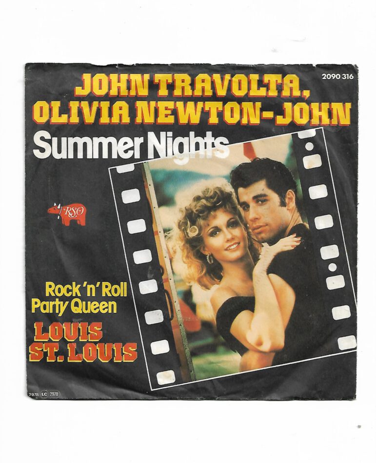 Flohmarkt Vinyl Single John Travolta Olivia Newton-John Summer Nights