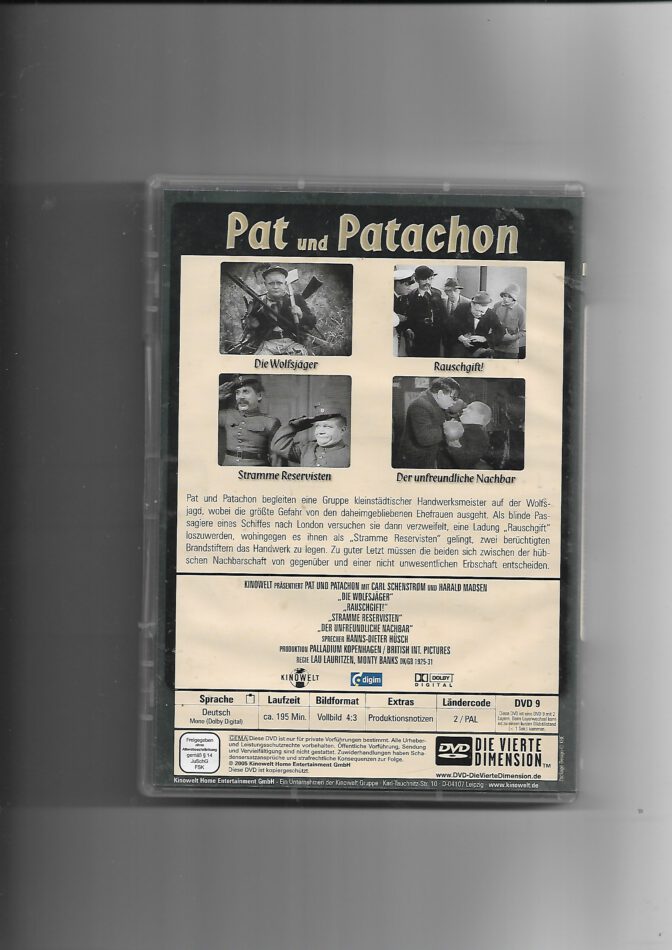 DVD Pat und Patachon Sprecher Hanns-Dieter Hüsch Die Wolfsjäger und weitere Episoden