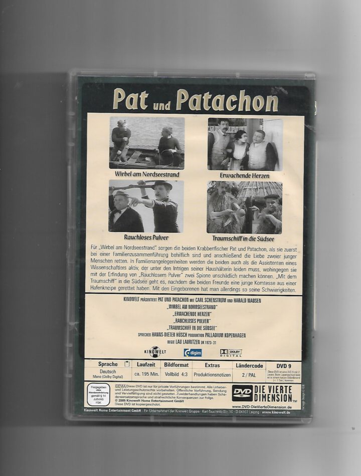 DVD Pat und Patachon Sprecher Hanns-Dieter Hüsch Wirbel am Nordseestrand und weitere Episoden