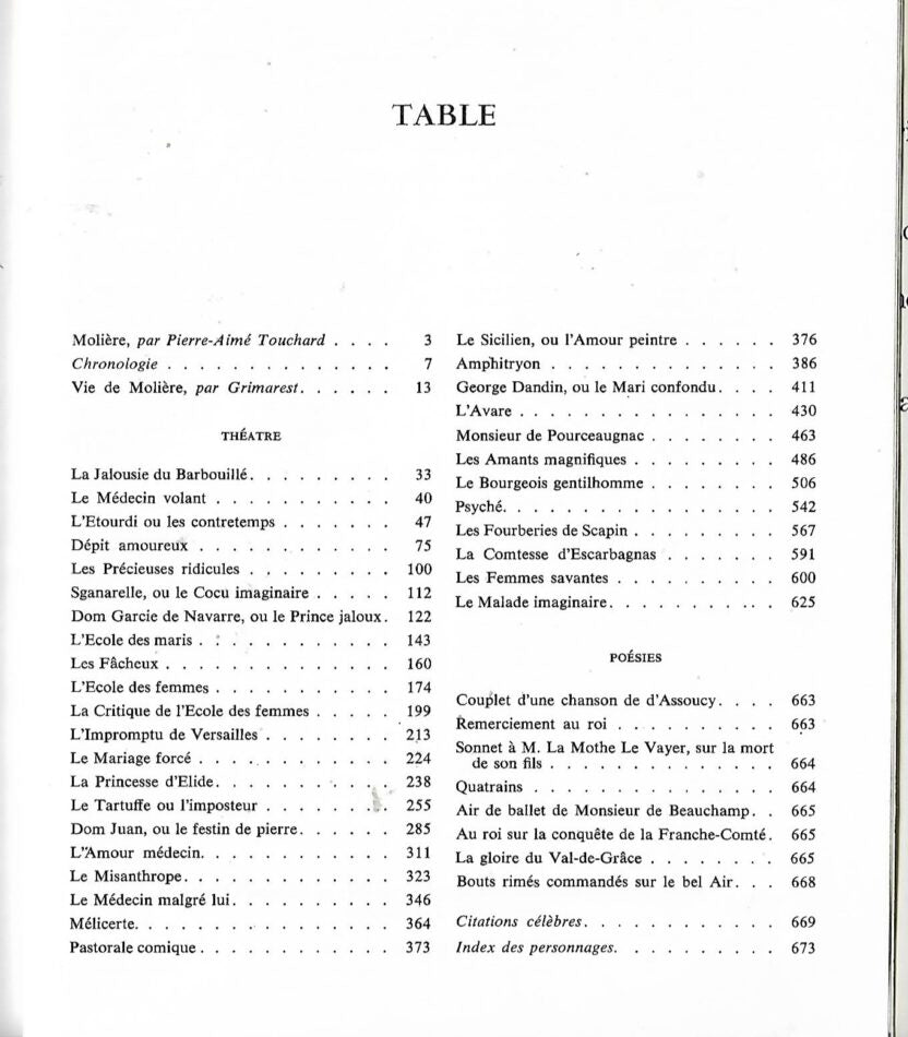 Französisch Molière oeuvres complètes Éditions du Seuil 1962 gedruckt in Frankreich 1979
