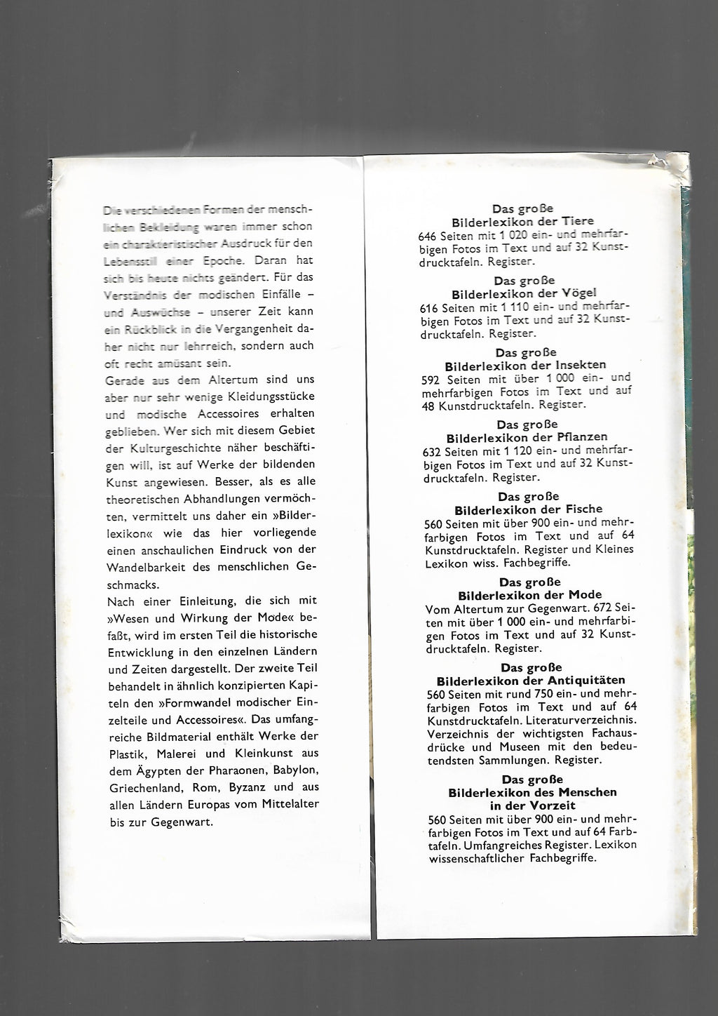 Kulturgeschichte Ludmila Kybalova Das große Bilderlexikon der Mode Lizenzausgabe Bertelsmann 1976