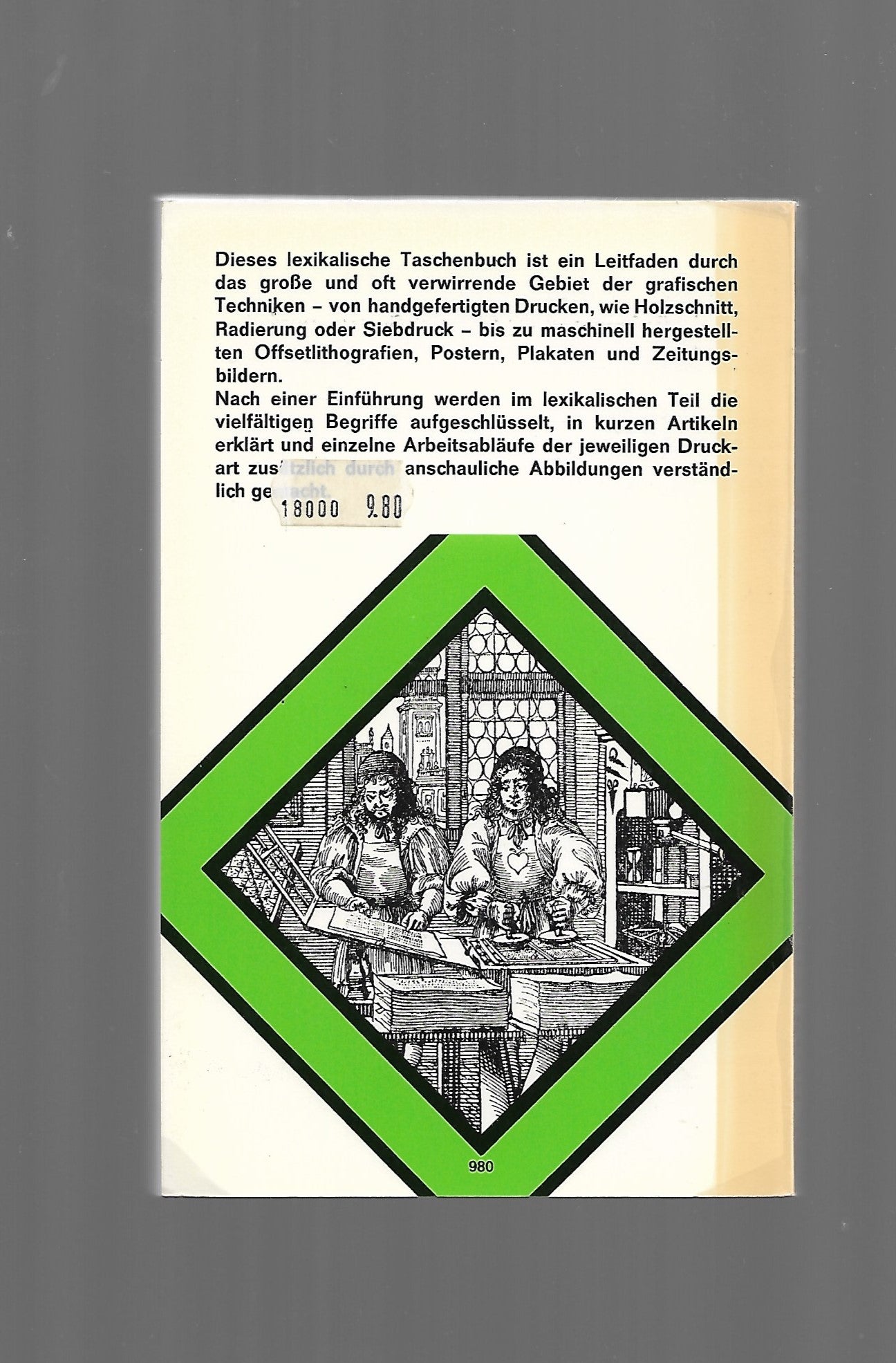 Kunst Heijo Klein Sachwörterbuch der Drucktechnik Dumont Kunsttaschenbücher 1975