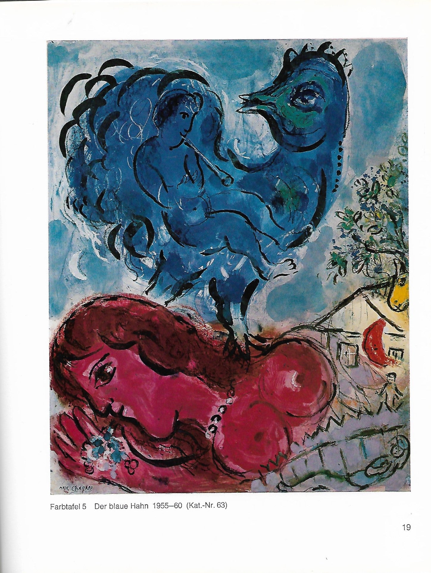Kunst Marc Chagall Gouachen und Lavis. 1947 bis heute. (Ausstellung). 1972 / 1973. Nationalgalerie Berlin.