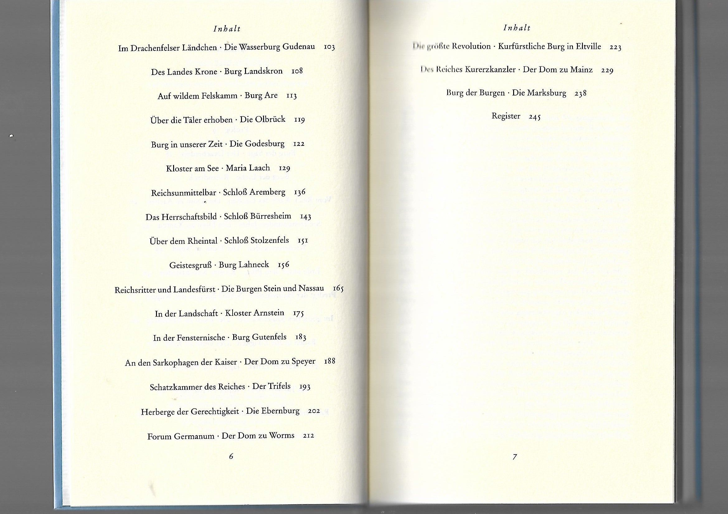 Kulturgeschichte Hans-Heinrich Welchert Burgen und Dome am Rhein Societäts-Verlag 1992