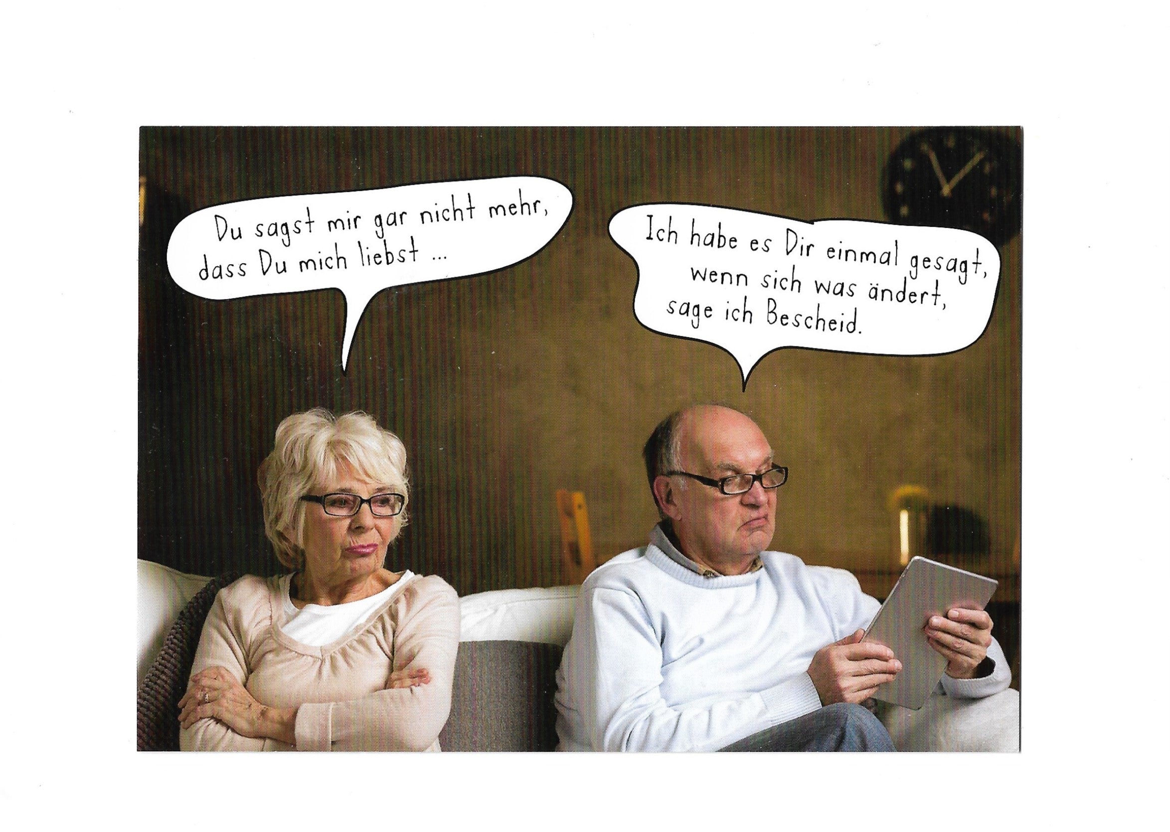 Postkarte A6 Wenn sich was ändert