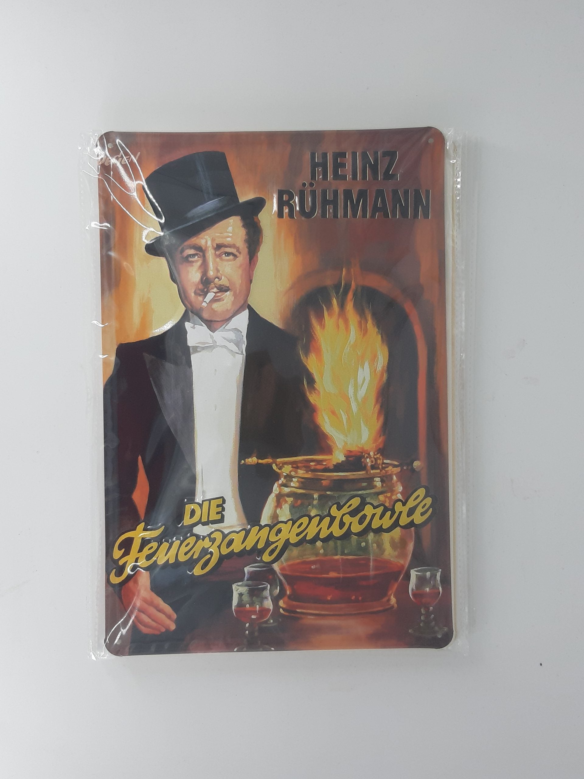 Blechschild Heinz Rühmann - Feuerzangenbowle (20 x 30 cm)