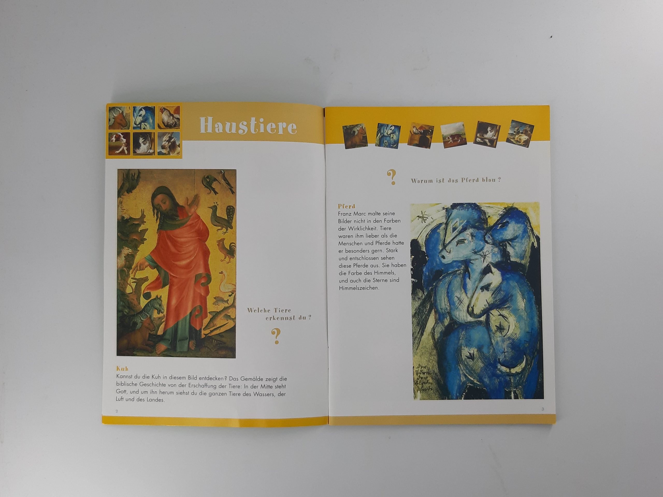 Dies & Das Prestel Kunstlotto Kunstspiel Suchen Erkennen Sammeln mit wunderschönen Tiermotiven