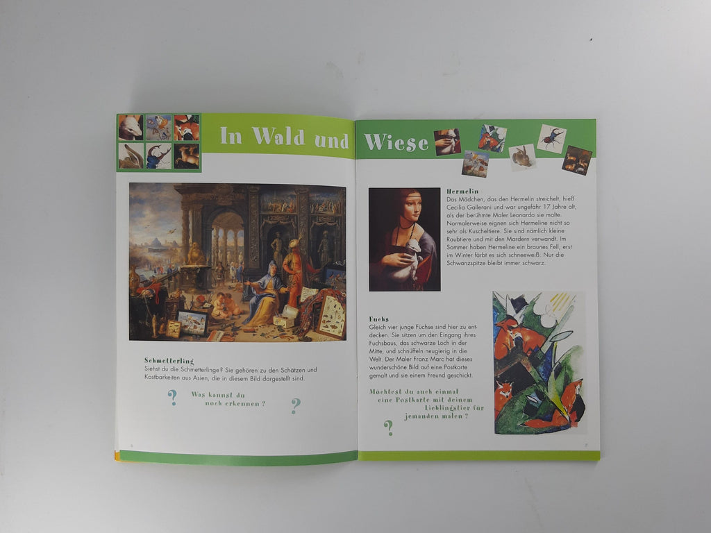 Dies & Das Prestel Kunstlotto Kunstspiel Suchen Erkennen Sammeln mit wunderschönen Tiermotiven