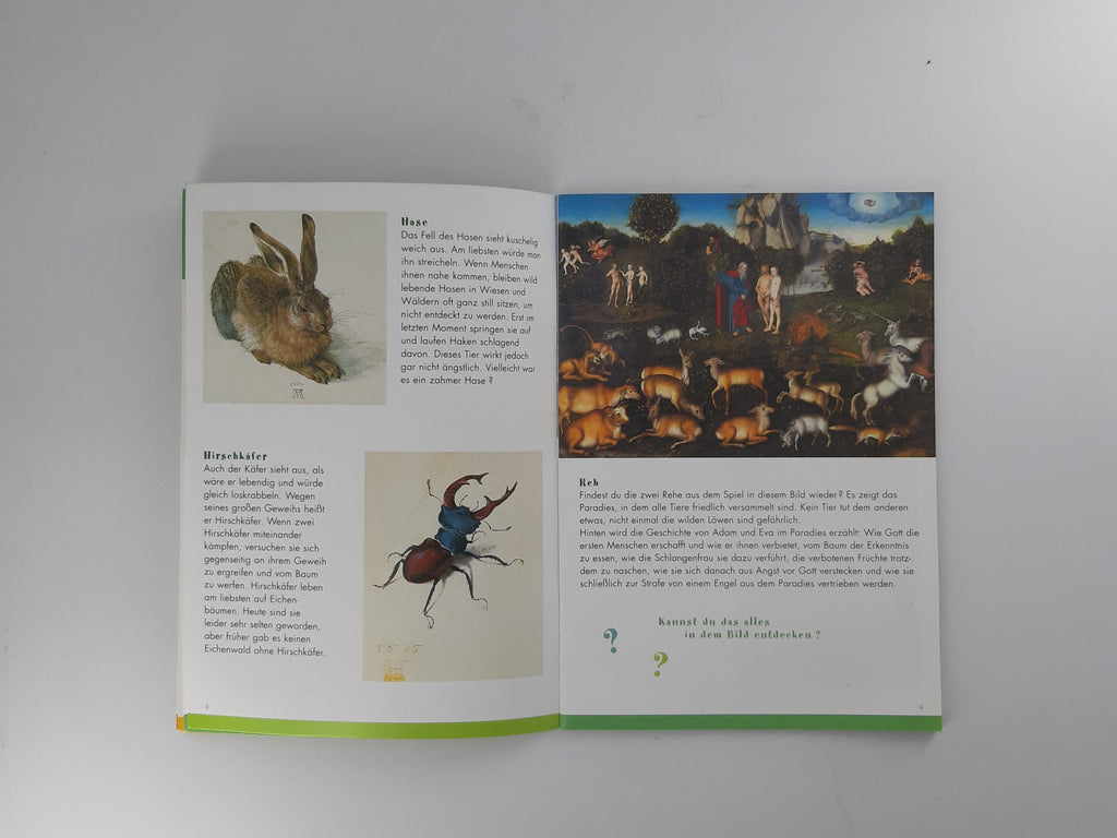 Dies & Das Prestel Kunstlotto Kunstspiel Suchen Erkennen Sammeln mit wunderschönen Tiermotiven