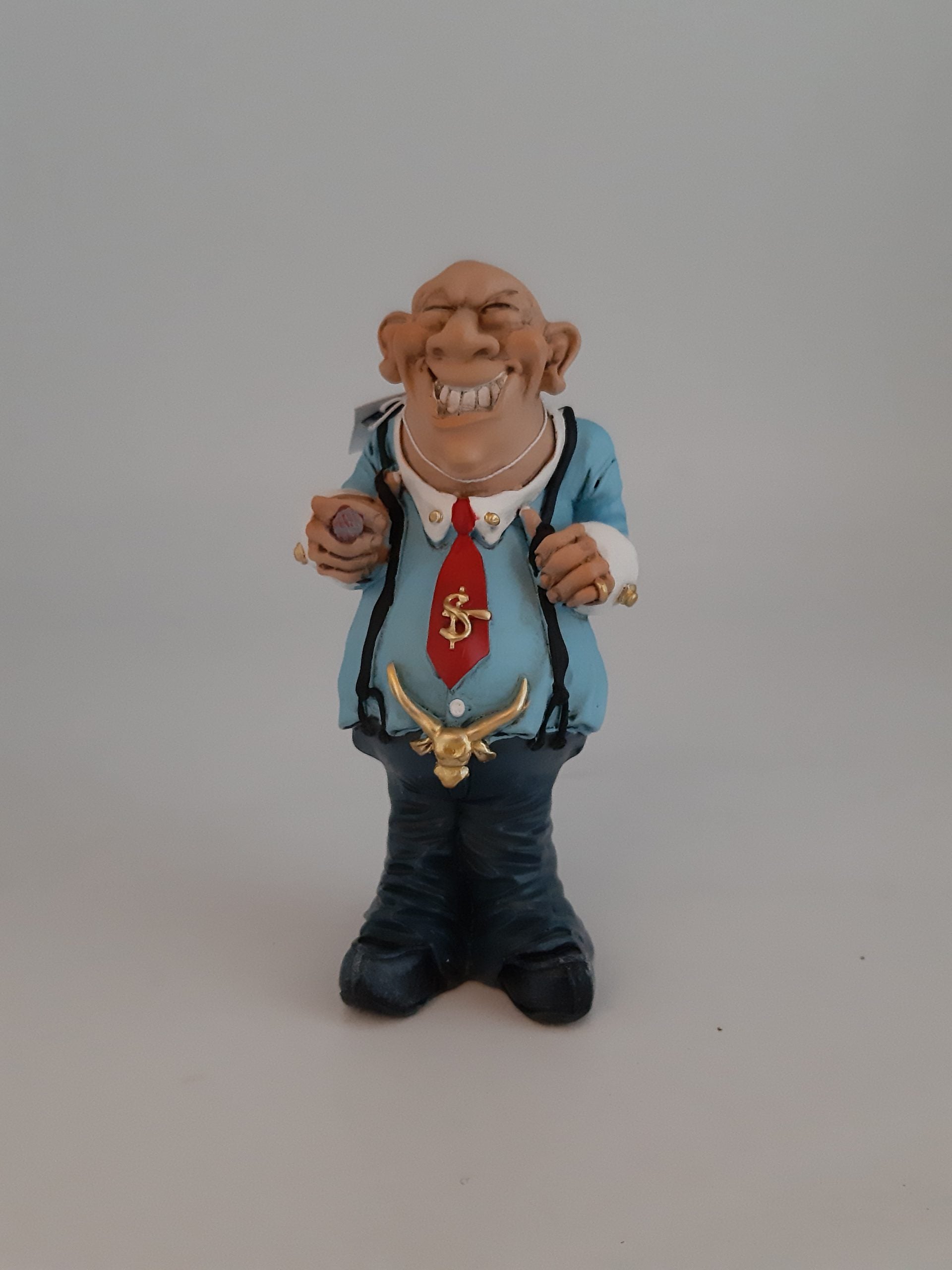 Figur - Banker Bob 14 cm x 6  cm aus Polyresin