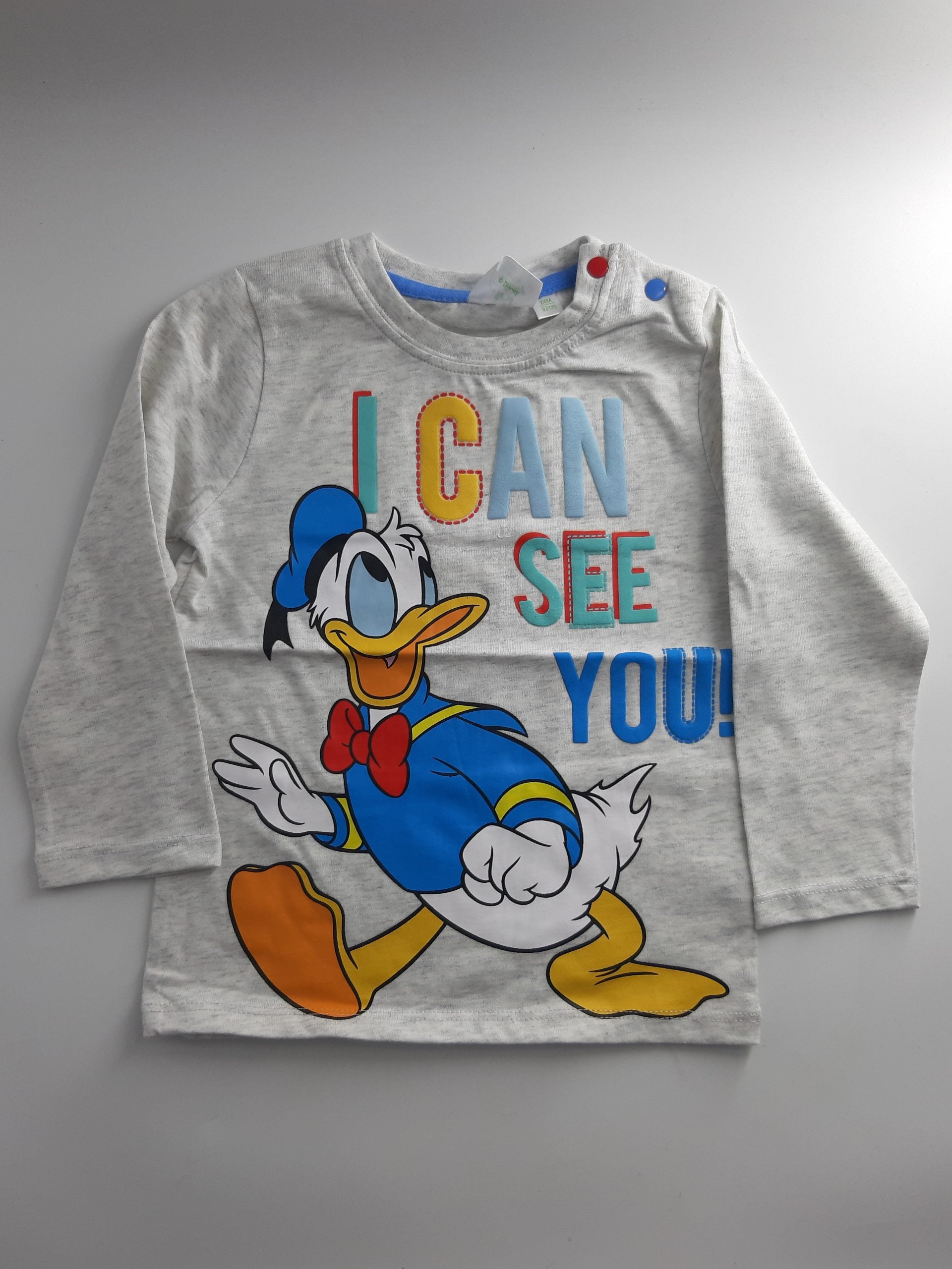 Langarmshirt Disney Baby Donald I can see you  Größe 92 cm 24 Monate