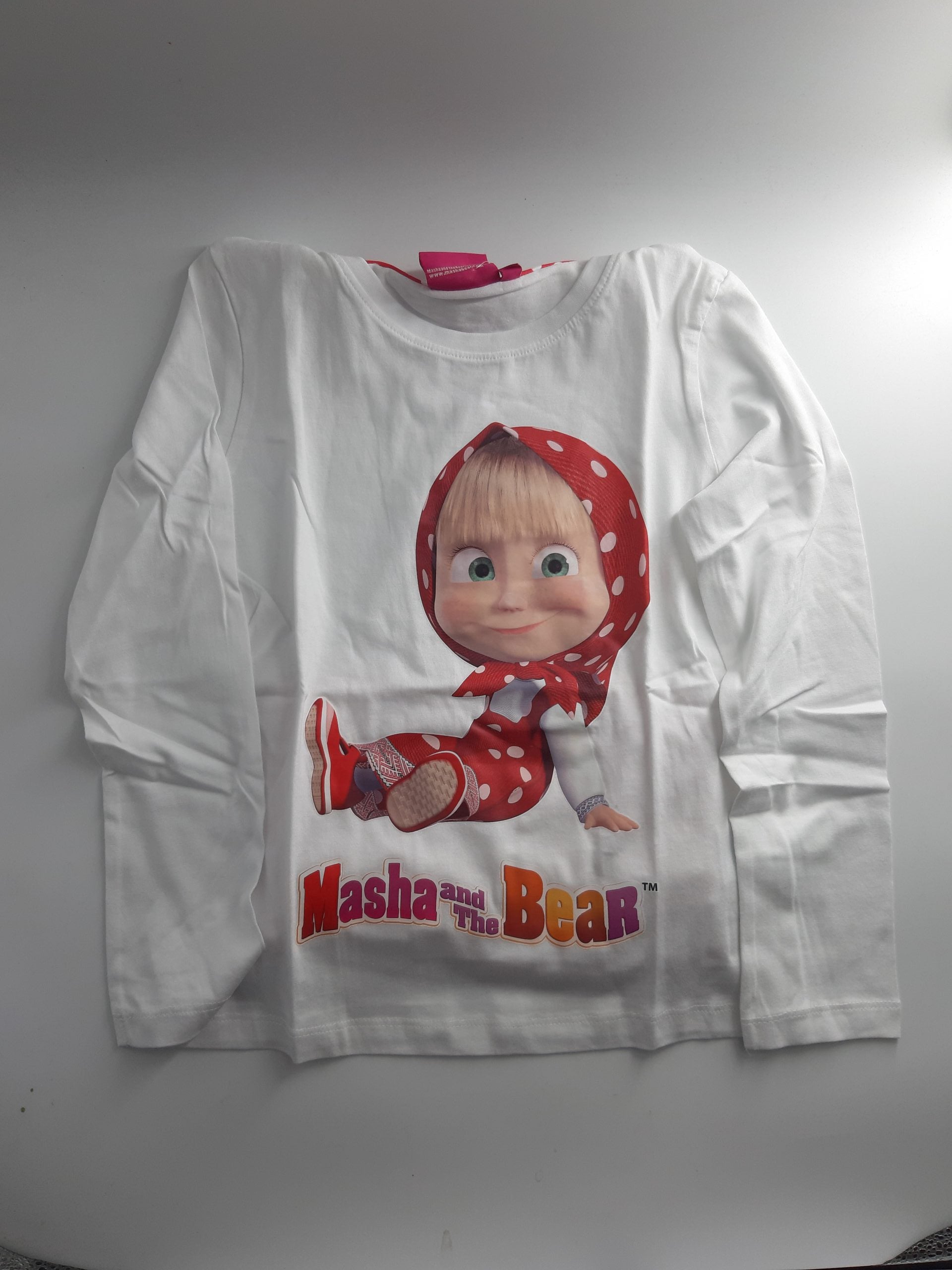 Pyjama Schlafanzug Mascha und der Bär Größe 128 cm 8 Jahre