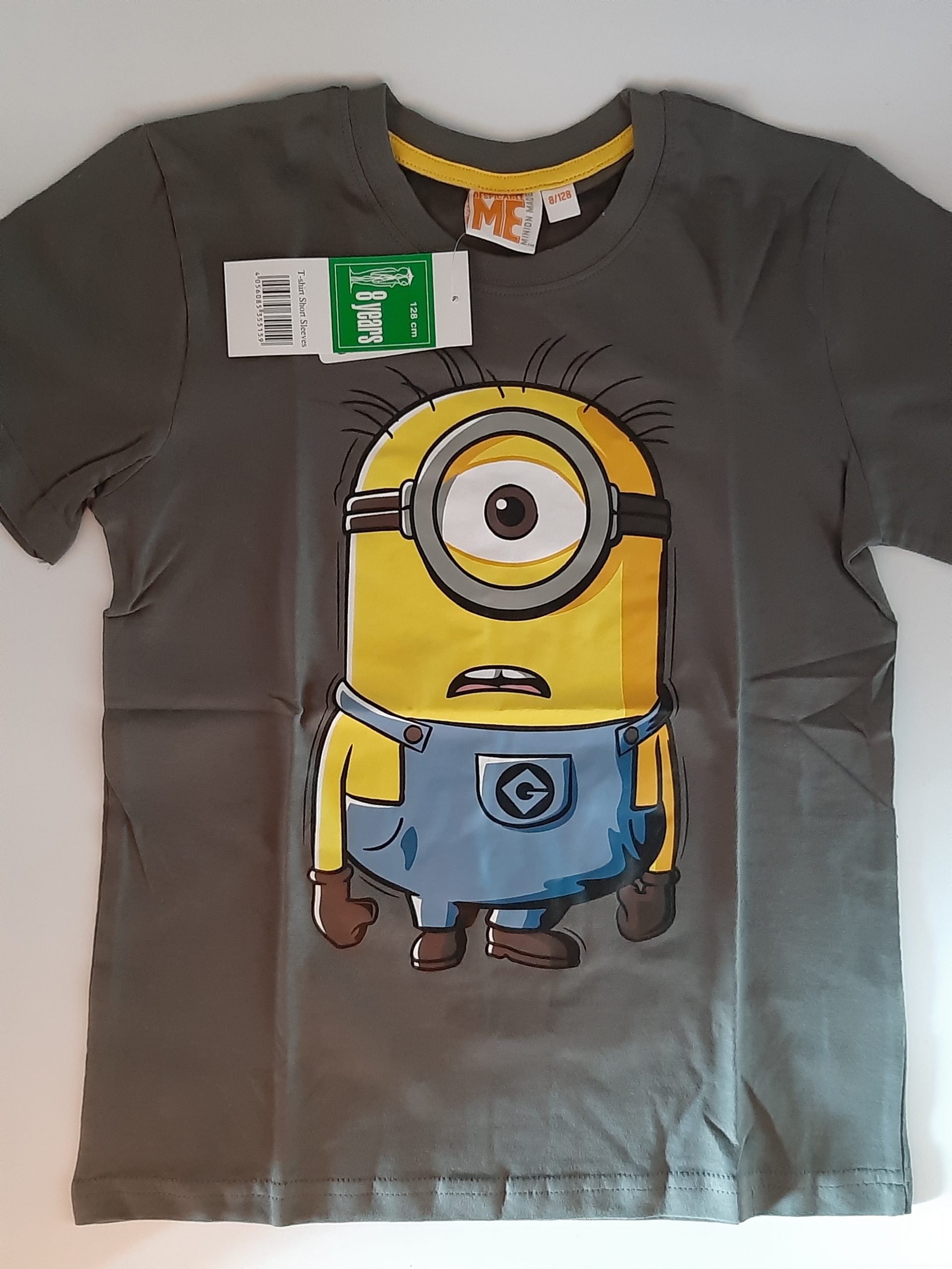 T-Shirt Motiv Minion Größe 12 / 152 cm in Anthrazit