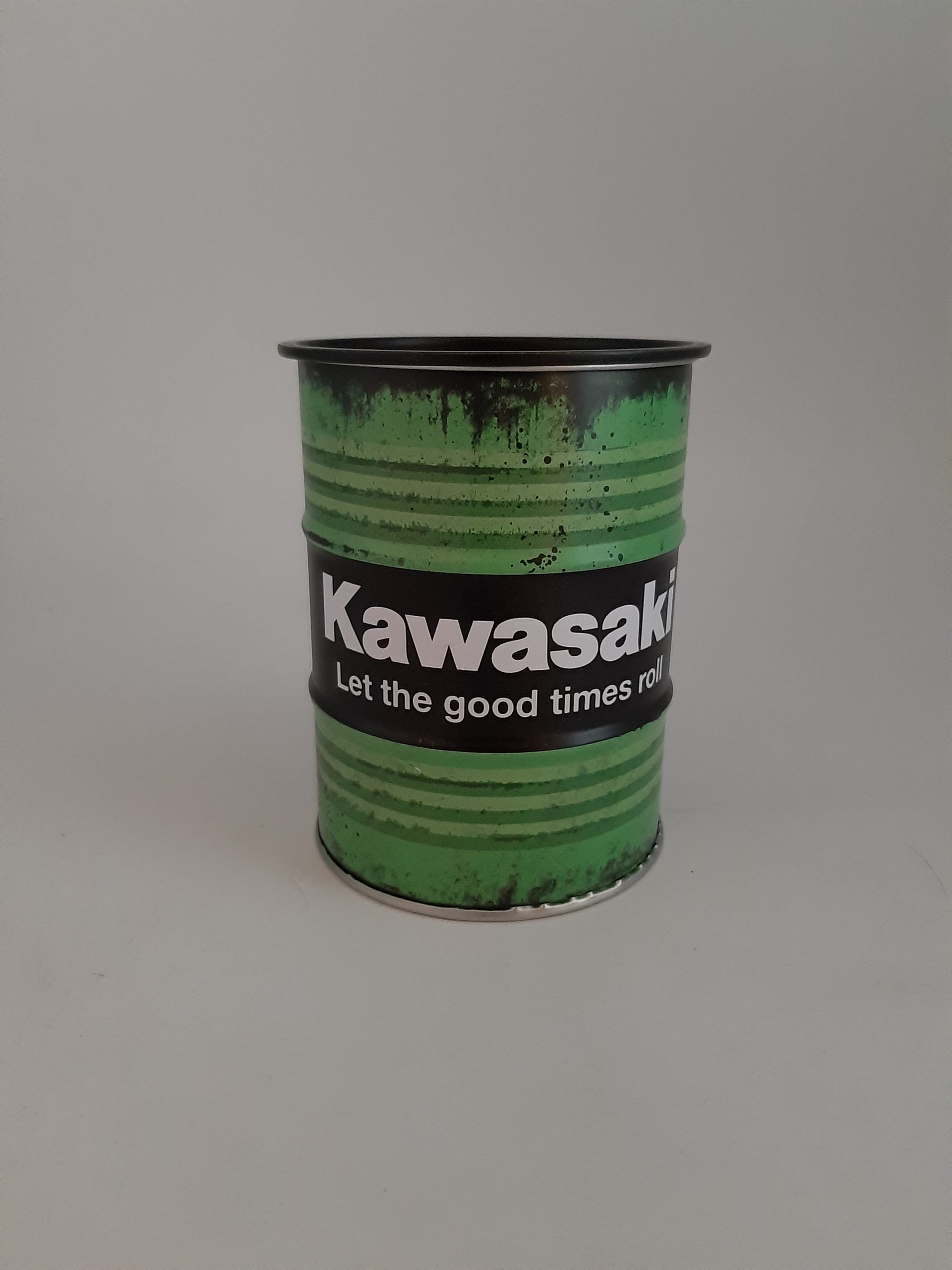Spardose Ölfass Kawasaki - Let the good times roll (Nostalgic Art)