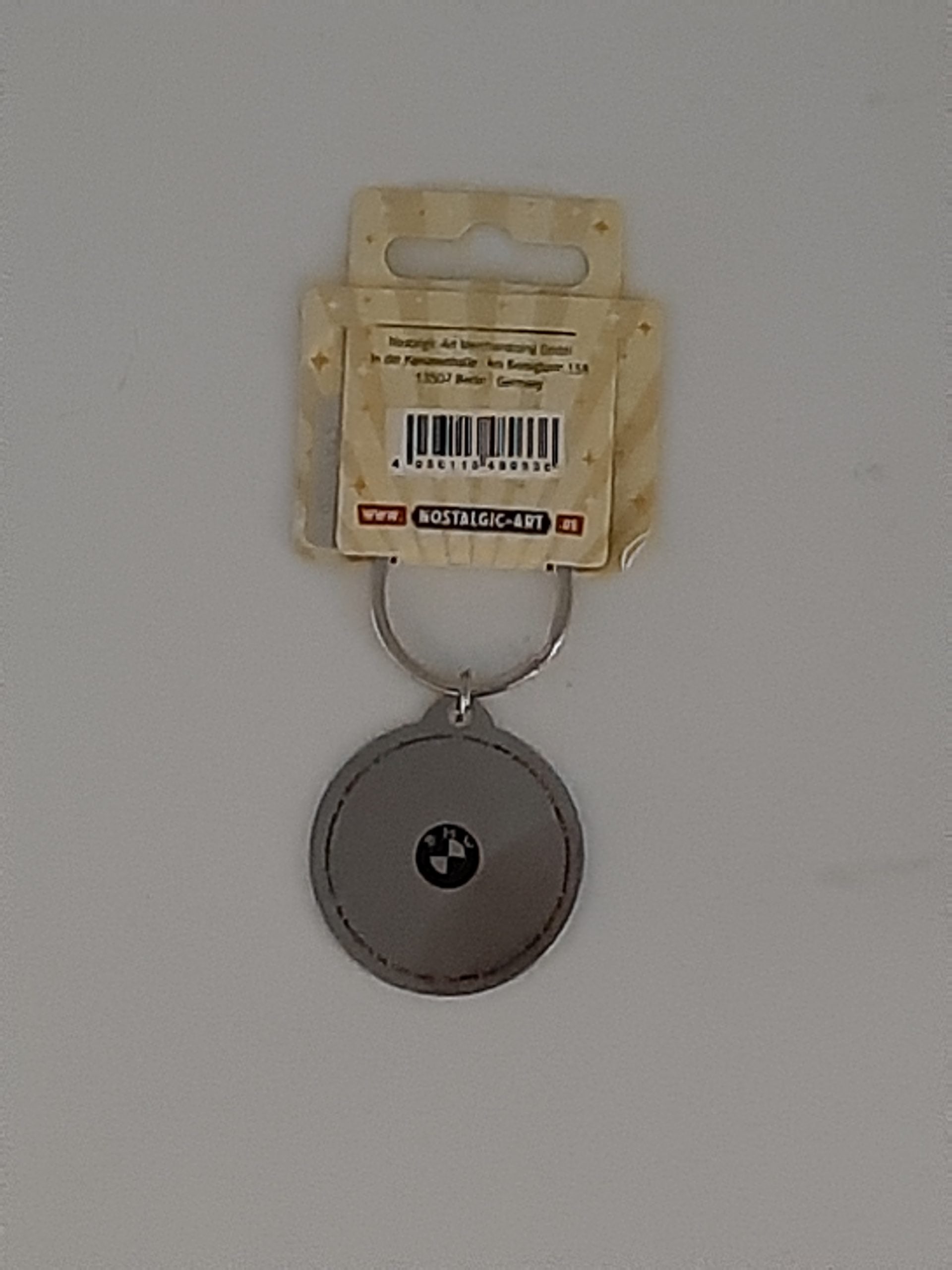 Schlüsselanhänger BMW - Logo aus Edelstahl (Nostalgic Art)