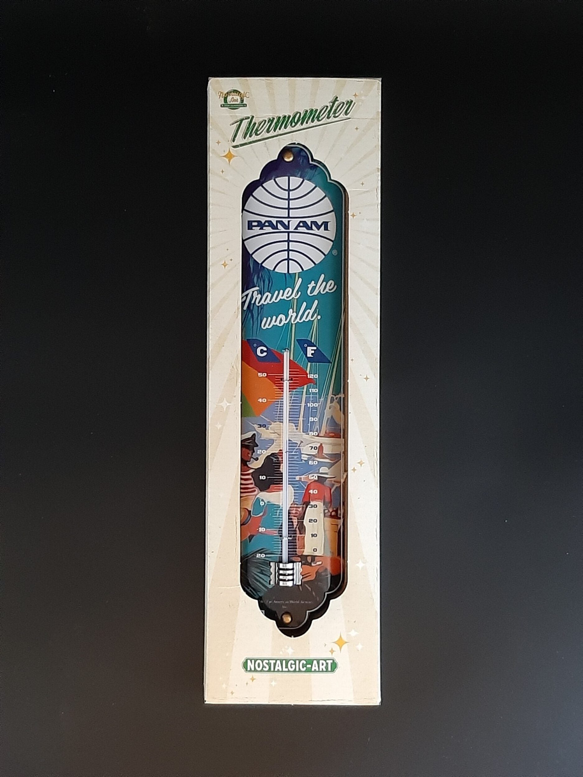 Thermometer PAN AM Travel the world (Nostalgic Art)