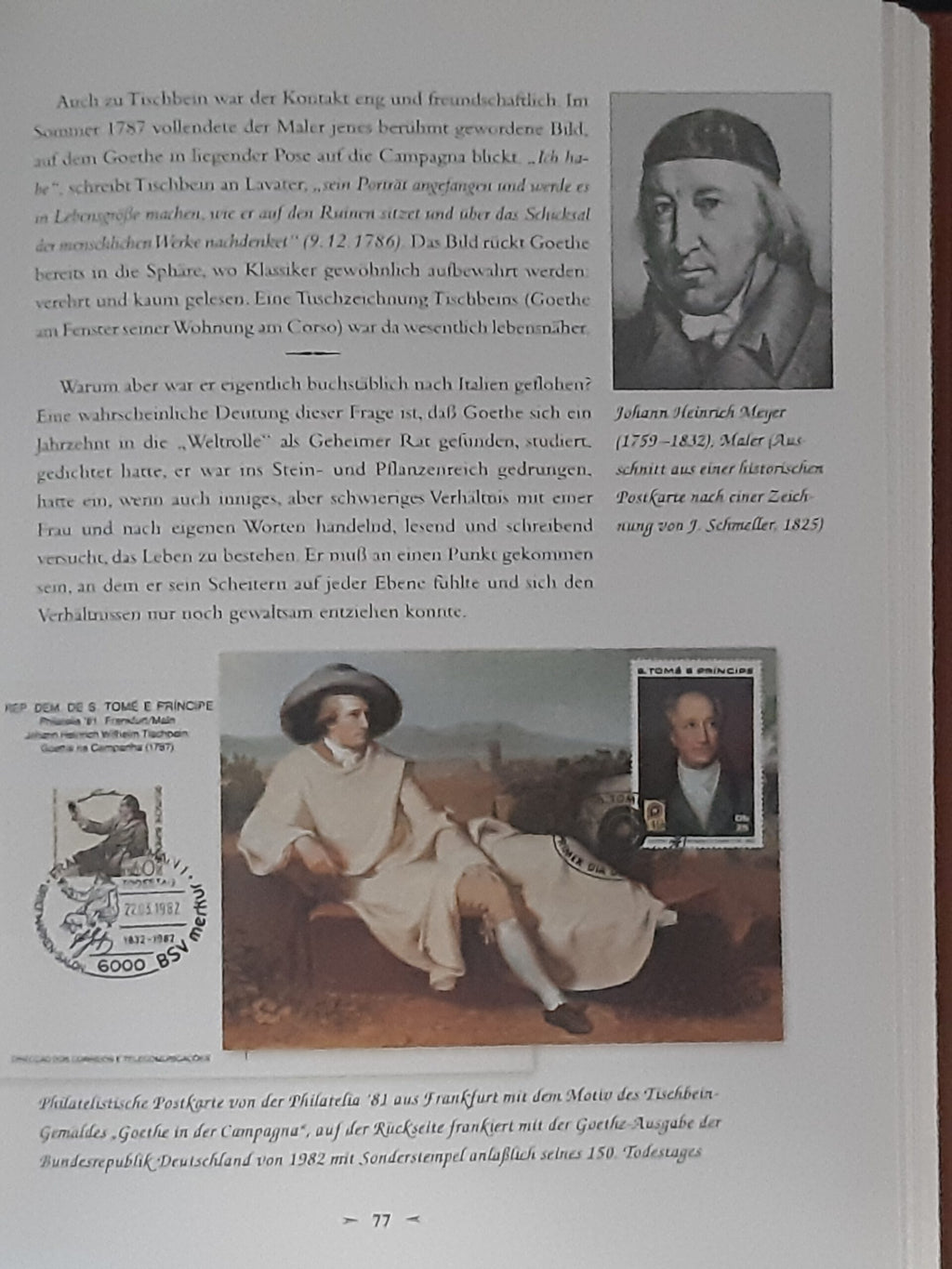Kulturgeschichte Goethe und Weimar Deutsche Post AG Herausgeber 1999