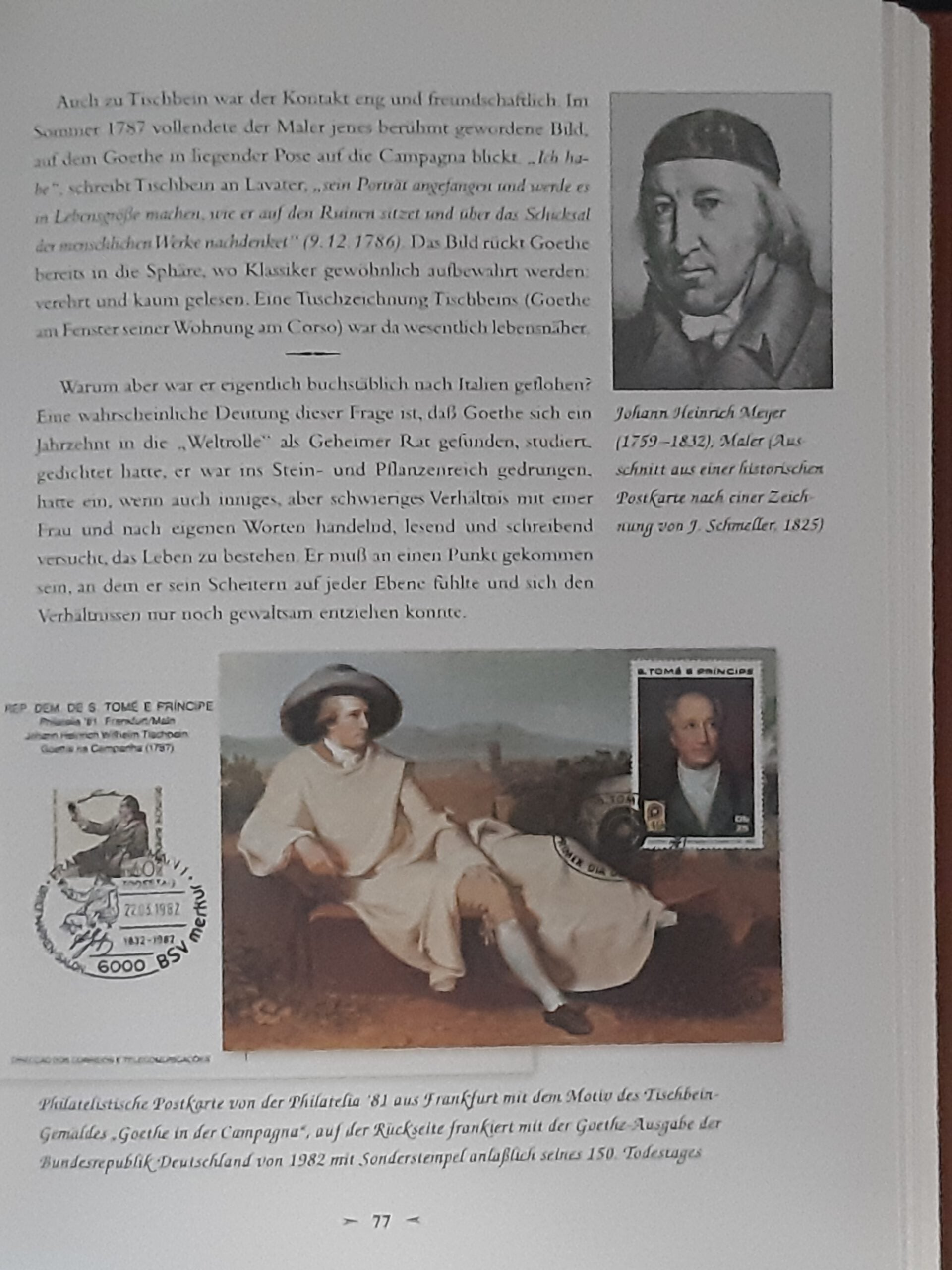 Kulturgeschichte Goethe und Weimar Deutsche Post AG Herausgeber 1999