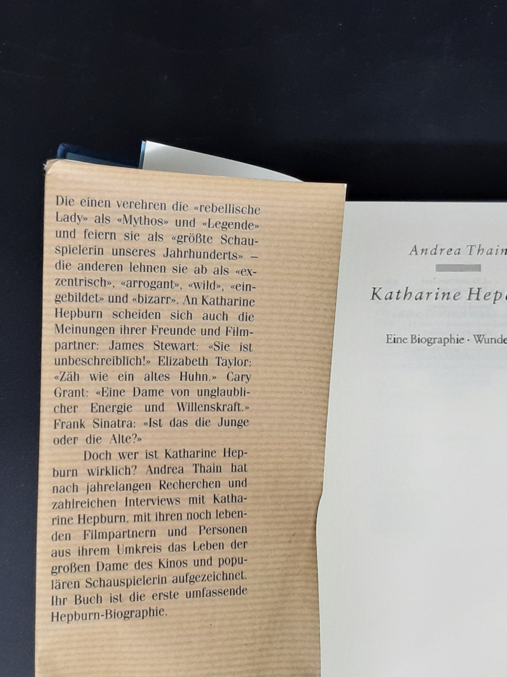 Film-Bibliothek Katharine Hepburn Biographie von Andrea Thain Wunderlich 1990