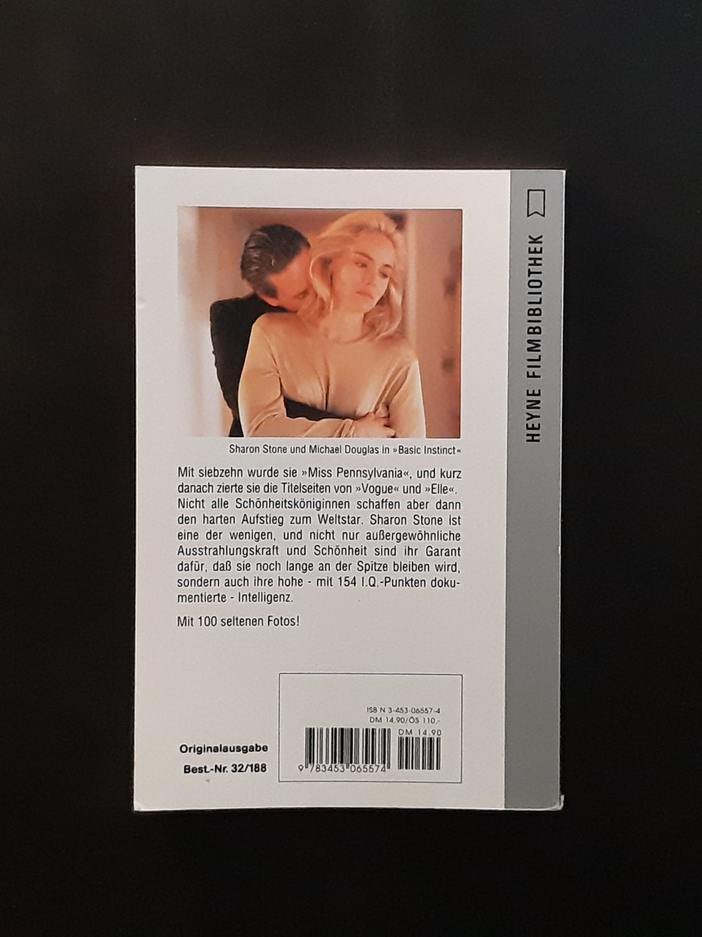 Film-Bibliothek Gerhard Hölzl Sharon Stone mit Basic instinct zum Erfolg Heyne 1995