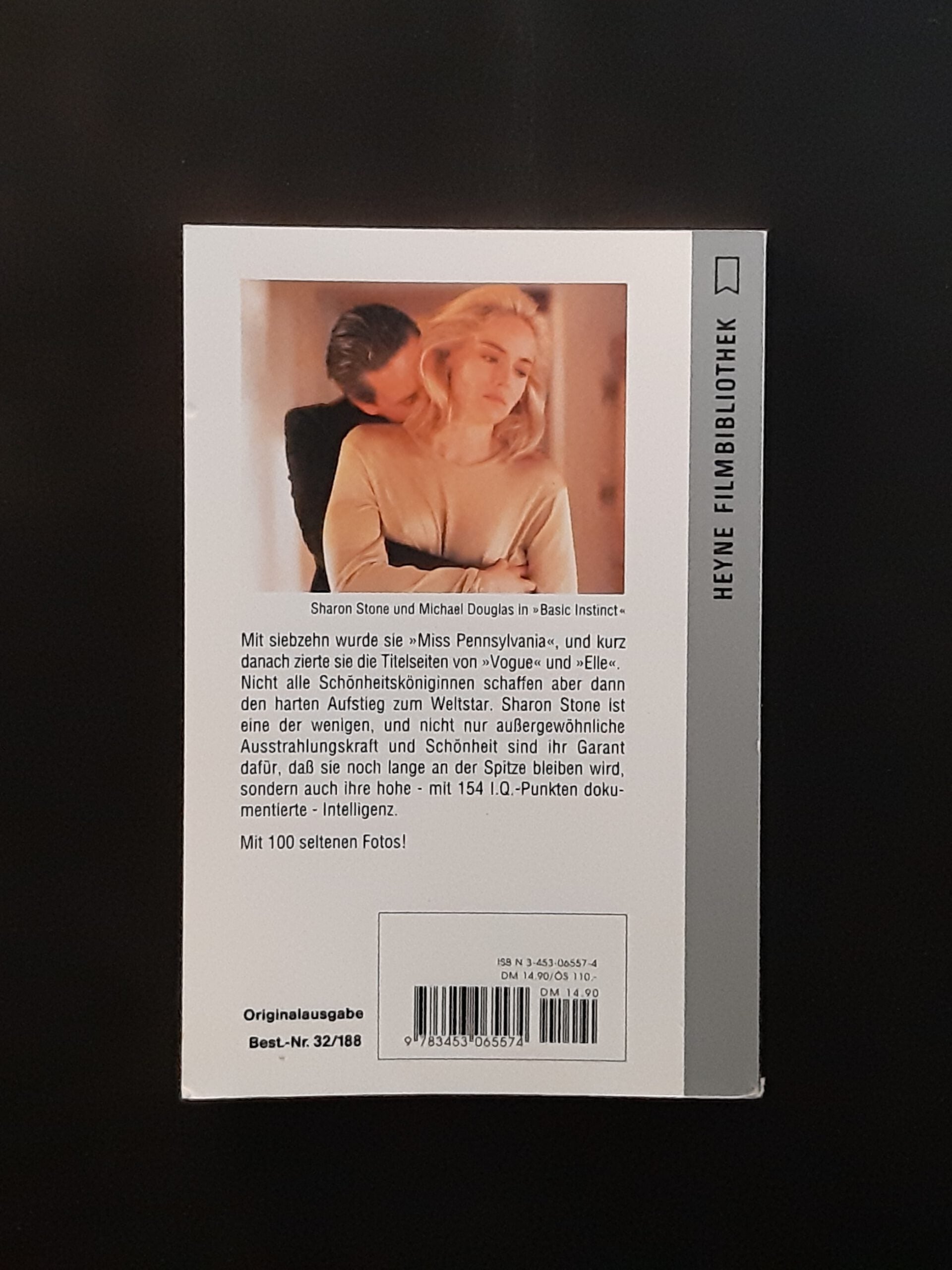 Film-Bibliothek Gerhard Hölzl Sharon Stone mit Basic instinct zum Erfolg Heyne 1995