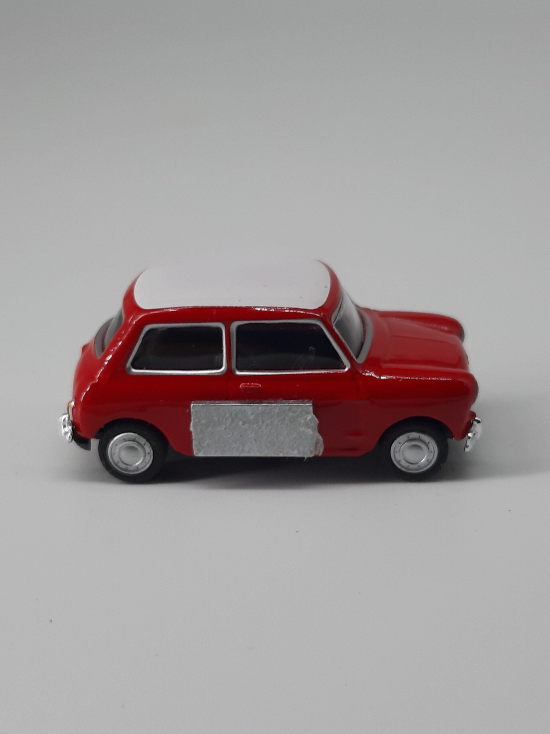 Automagnet Mini Cooper rot - Dach weiß