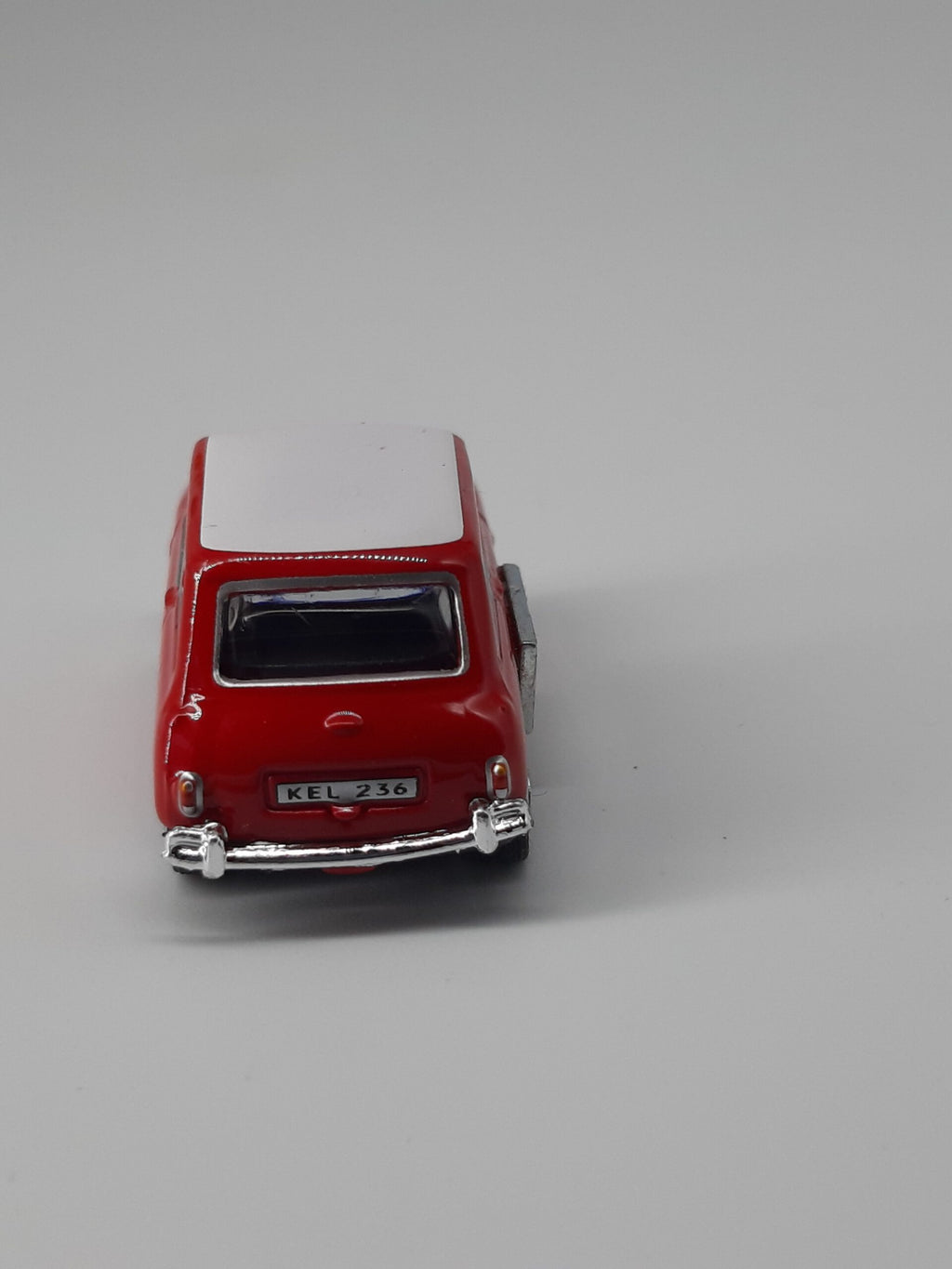 Automagnet Mini Cooper rot - Dach weiß