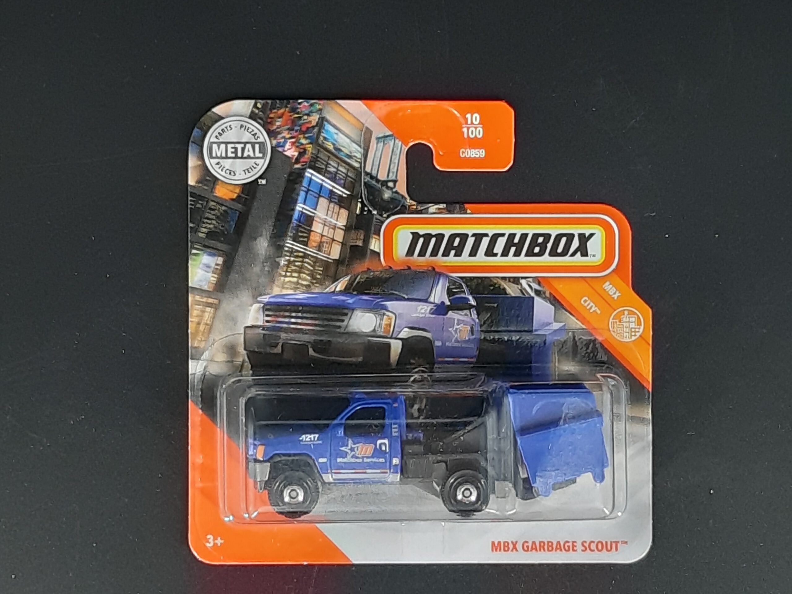 Matchbox MBX - Garbage Scout Modell 1/100 MBX City 1/100 (Metall-Druckguss, Mattel) neu OVP 1:64