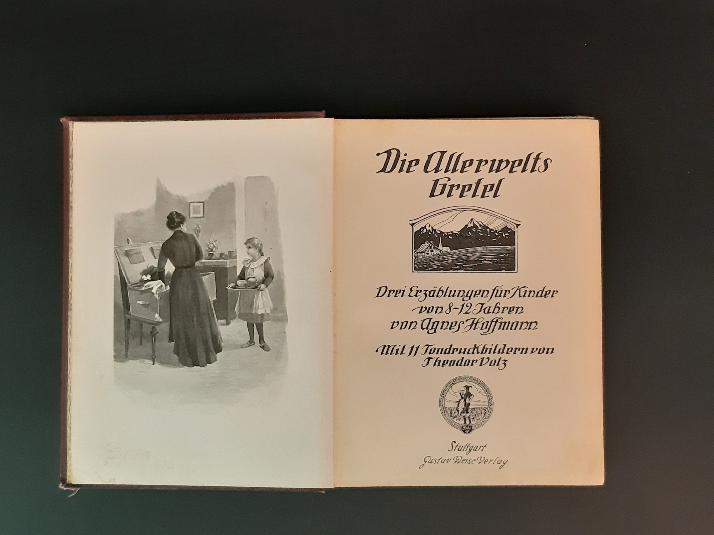 Alte Bücher Agnes Hoffmann Die Allerwelts-Gretel Gustav Weise Verlag ca. 1920 mit 11 Tondruckbildern