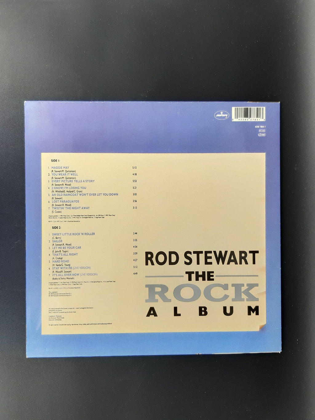 LP Schallplatte Vinyl  Rod Stewart The Rock Album Mercury 1989