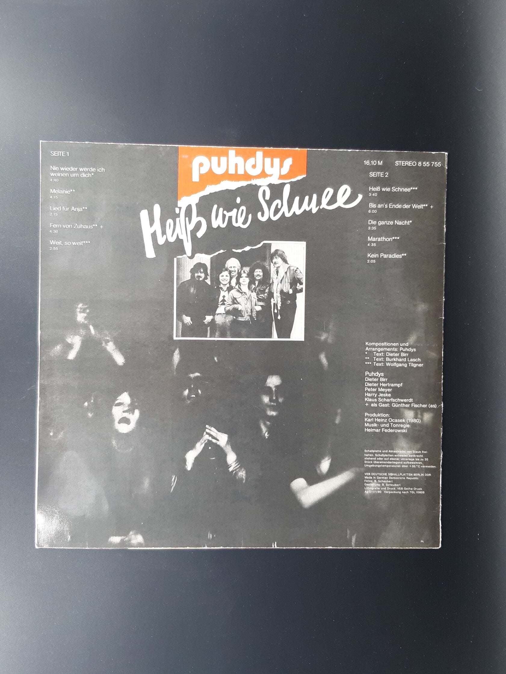 LP Schallplatte Vinyl Puhdys Heiß wie Schnee VEB Berlin 1983