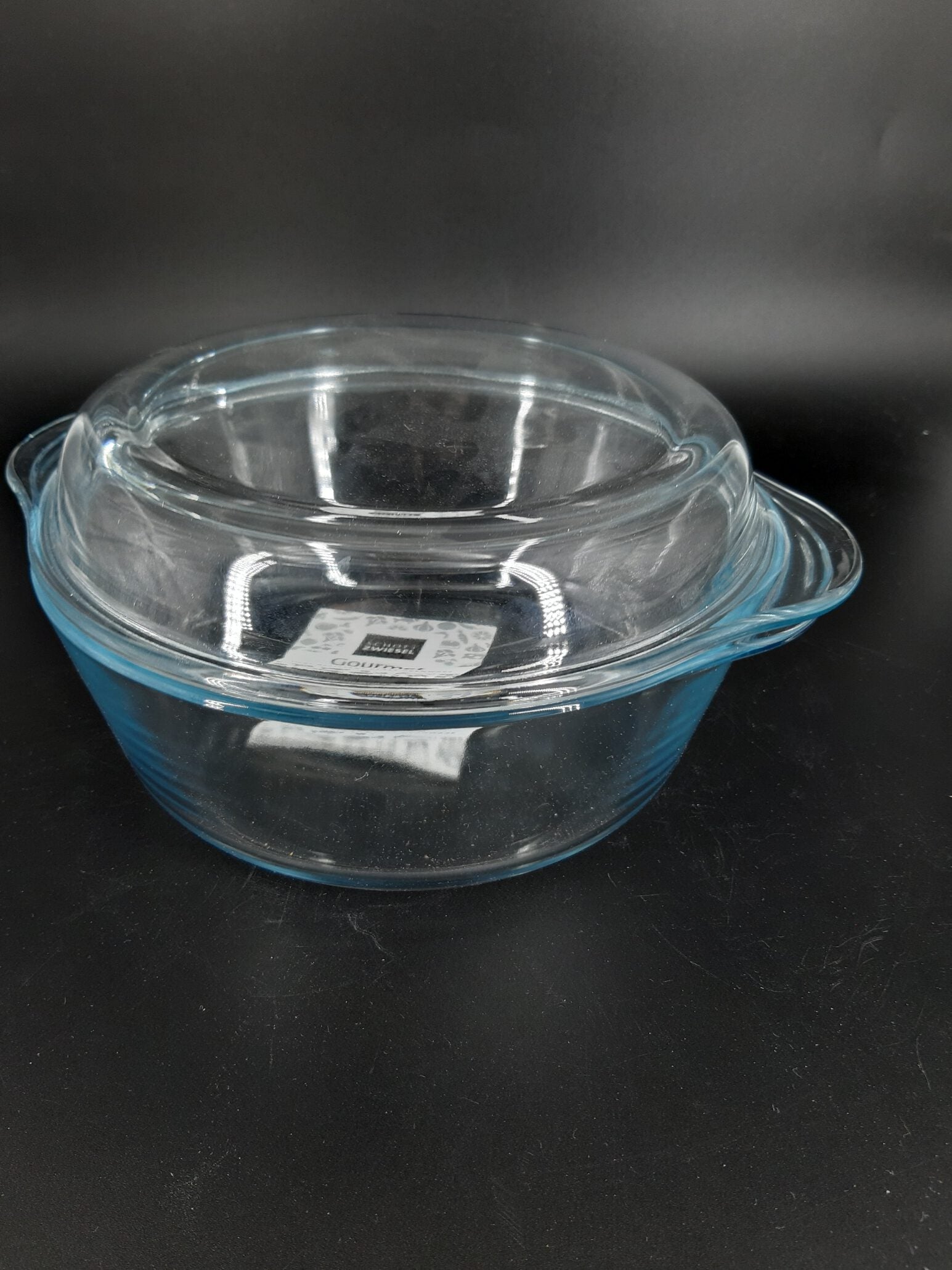 Haushaltswaren Schott Zwiesel Auflaufform Kasserolle 2,2 L mit Deckel rund