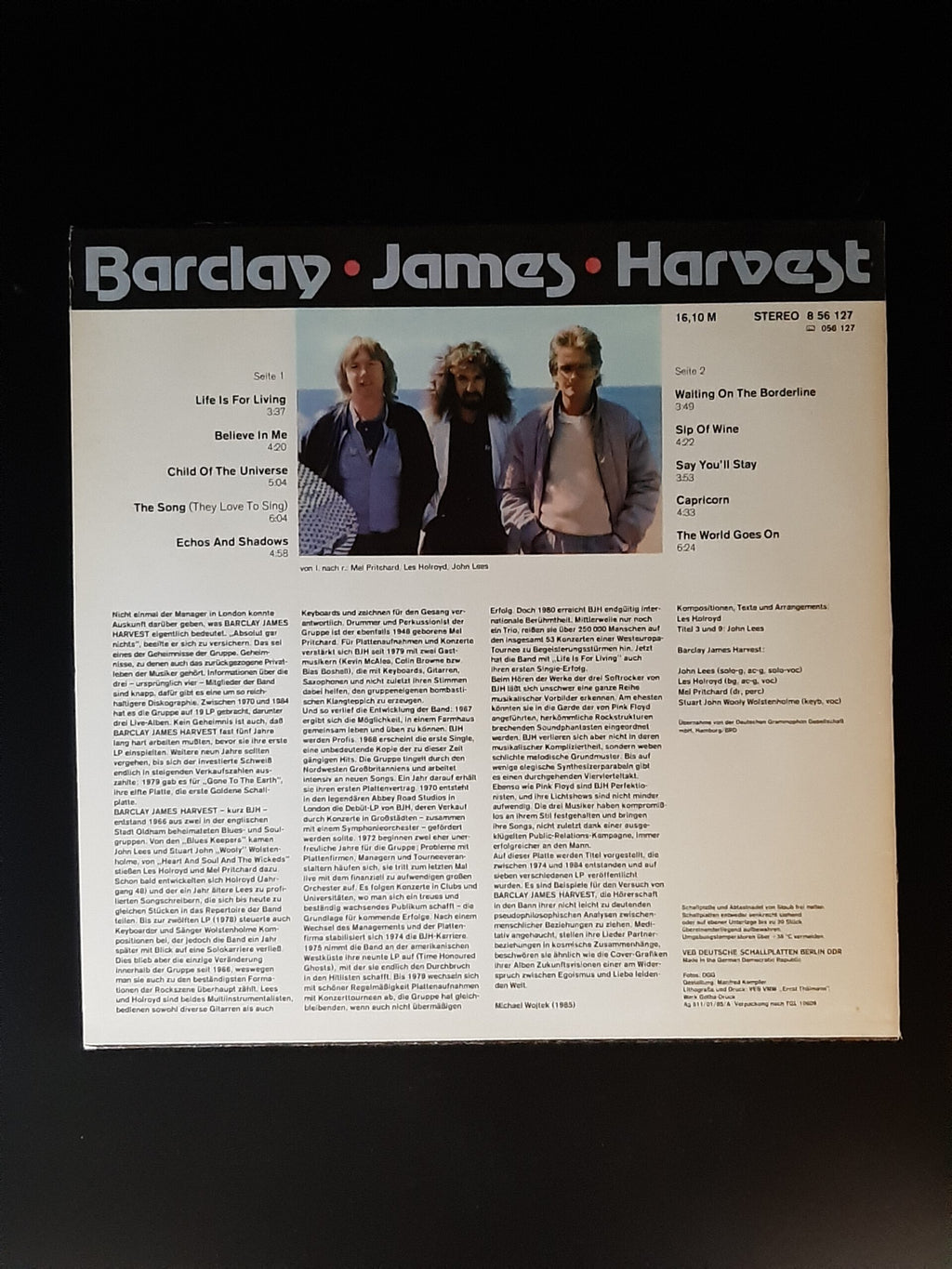 LP Schallplatte Vinyl Barclay James Harvest Amiga 1985