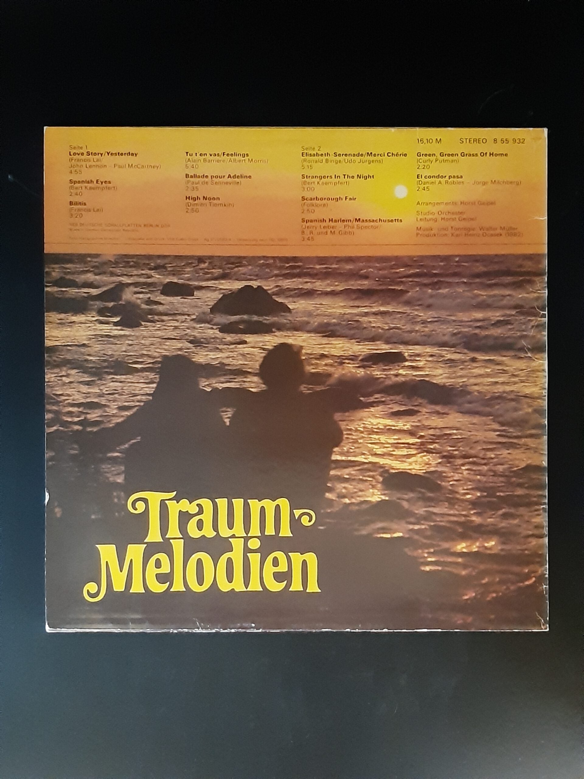 LP Schallplatte Vinyl Traummelodien VEB Berlin 1982